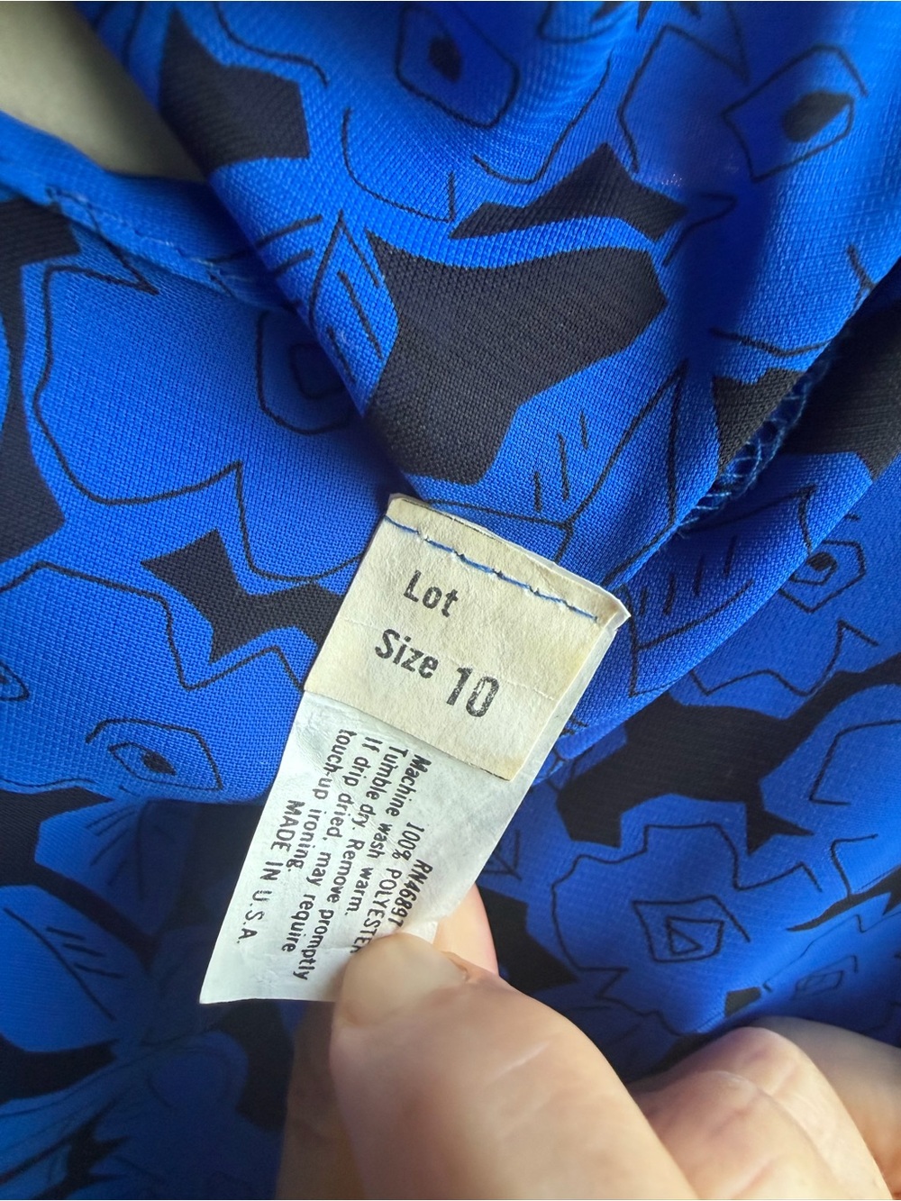 Bright Blue Floral Midi Dress - Picture 5 of 8